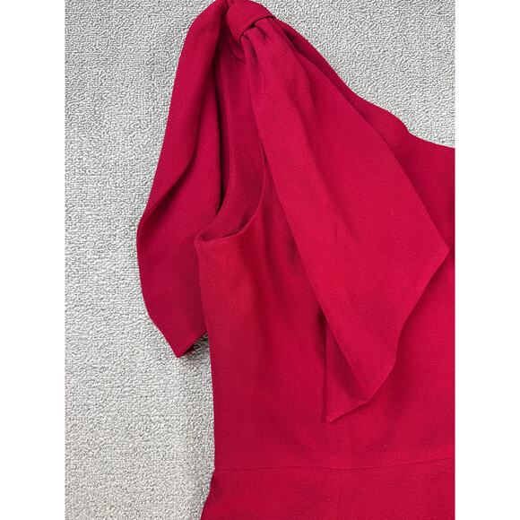 Dress the Population Formal Dress Georgina Gown Maxi One Shoulder Red Size XL - Picture 5 of 12